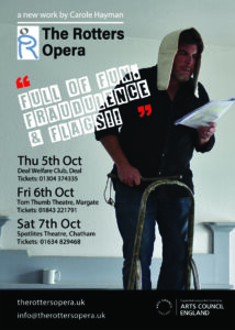 Poster detailing Rotters Opera performances in October 2023